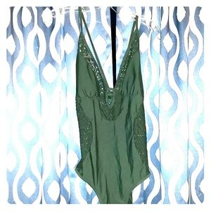 NWOT TiniBikini Olive One-Piece Swimsuit
